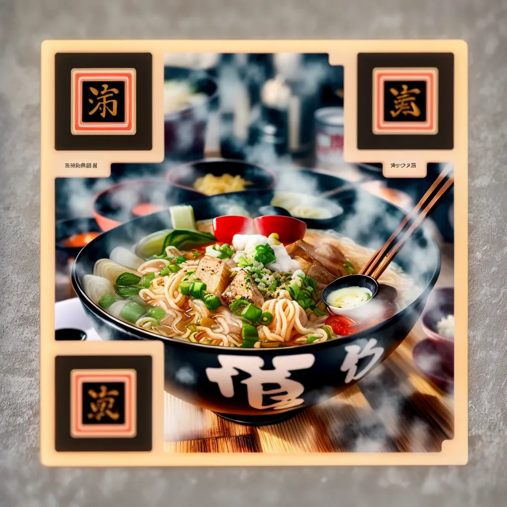 A bowl of fresh ramen with rising steam, photorealistic, detailed ingredients, warm ambient lighting, shallow depth of field, 8k, ultra detailed
